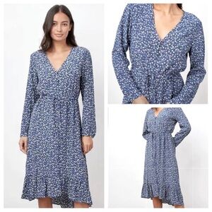 RAILS - Jade Dress in Navy Ditsy Floral Print - Size Med